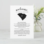 ようこそサウス結婚カロライナの手紙と旅程 (スタンド正面)