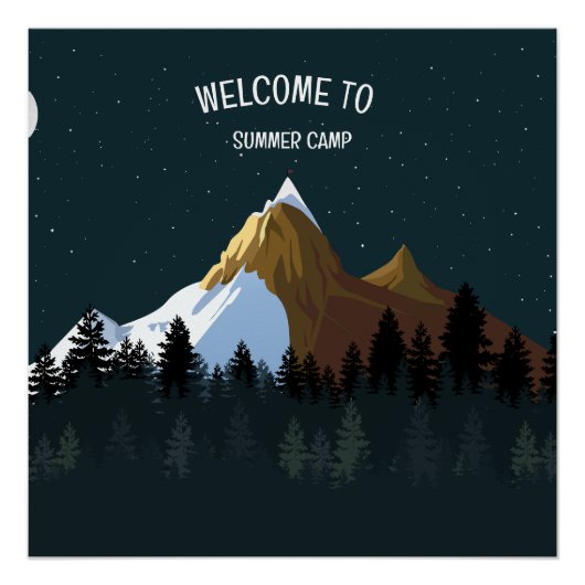 ようこそサマーキャンプポーサープリント ポスター (正面)