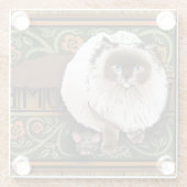 ようこそシャム猫マウス ガラスコースター (裏面)