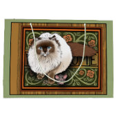 ようこそシャム猫マウス ラージペーパーバッグ (裏面)