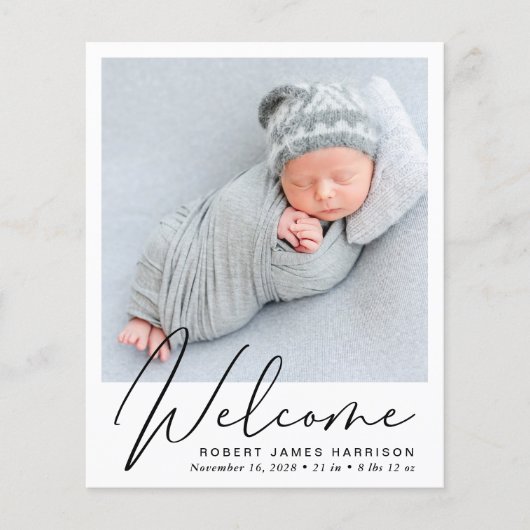 ようこそスクリプトフォト誕生のお知らせ (正面)