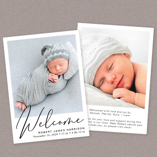 ようこそスクリプトフォト誕生 案内状