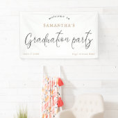 ようこそスクリプト名の年間卒業パーティー 横断幕 (インサイチュ)