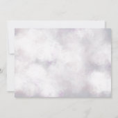 ようこそスクリプト蝶の青の誕生の発表 招待状 (裏面)