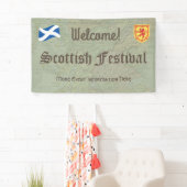 ようこそスコットランドのフェスティバルまたはイベント 横断幕 (インサイチュ)
