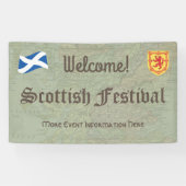 ようこそスコットランドのフェスティバルまたはイベント 横断幕 (横)
