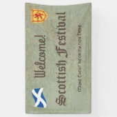 ようこそスコットランドのフェスティバルまたはイベント 横断幕 (縦)