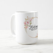 ようこそステッカー コーヒーマグカップ (正面左)