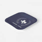 ようこそテキサス州ウェディングパーティカスタムー ペーパープレート (傾斜あり)