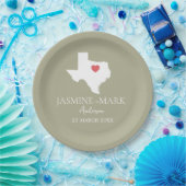 ようこそテキサス州ウェディングパーティカスタムー ペーパープレート (パーティー)