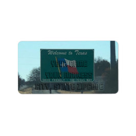 ようこそテキサス州住所 シール