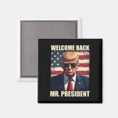 ようこそトランプ大統領のパトリオティシオ米国 マグネット (正面/裏面)