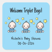 ようこそトリプレットボーイズカスタム!，トリプレットベビー スクエアシール (正面)