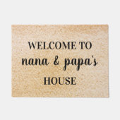 ようこそナナアンドパハウスグランマグランドパ ドアマット (正面)