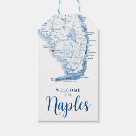 ようこそナポリズフロリダ結婚式の引き出物 ギフトタグ