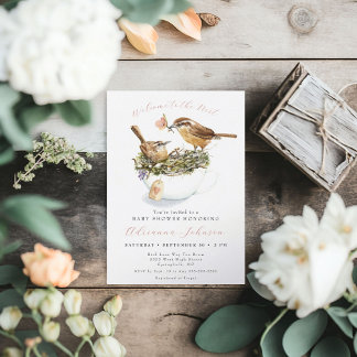 ようこそネストベビーシャワー招待状 招待状