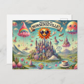 ようこそノンセヴィルへ！」 ポストカード (正面/裏面)