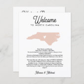 ようこそノースカロライナ文字の旅程ANY COLOR (正面/裏面)