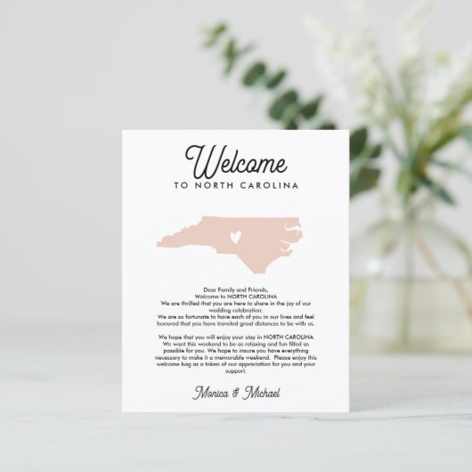 ようこそノースカロライナ文字の旅程ANY COLOR (スタンド正面)