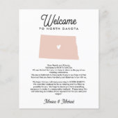 ようこそノースダコタ文字の旅程ANY COLOR (正面)