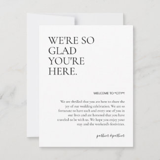 ようこそバッグの挿入 ノートカード