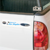 ようこそバナー バンパーステッカー (トラック上)