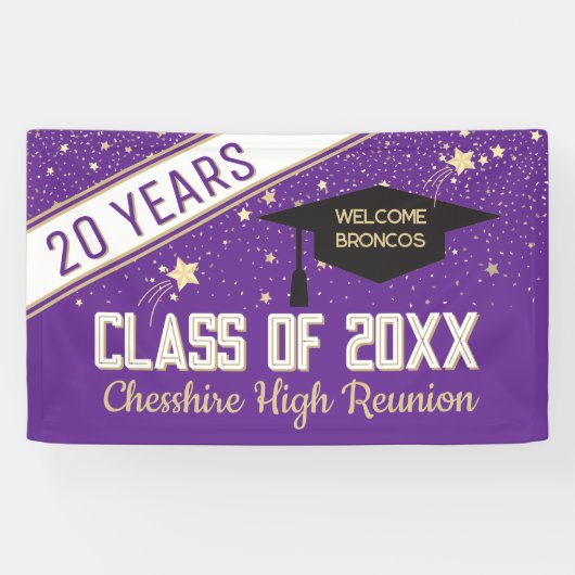 ようこそバナー！20年間クラスの懇親会バナー 横断幕 (横)