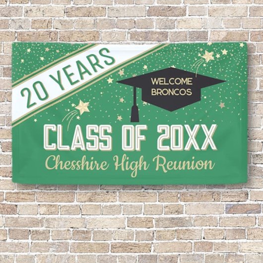 ようこそバナー！20年間クラスの懇親会バナー 横断幕