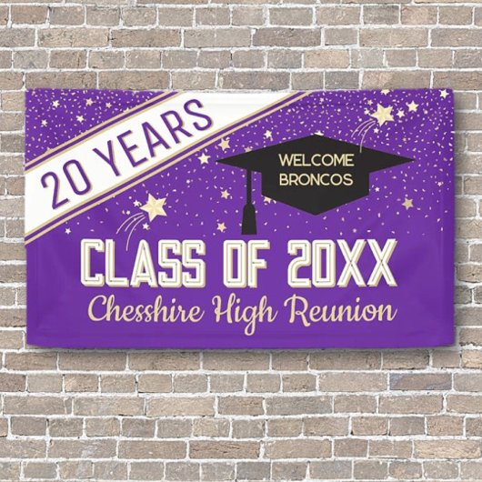 ようこそバナー！20年間クラスの懇親会バナー 横断幕