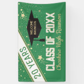 ようこそバナー！20年間クラスの懇親会バナー 横断幕 (縦)