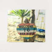 ようこそパラダイスビーチ海 タペストリー (正面(横))