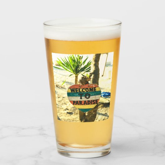 ようこそパラダイスビーチ海 タンブラーグラス (ドリンク正面)