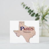 ようこそパリへ、テキサス州 ポストカード (スタンド正面)