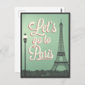 ようこそパリヴィンテージ ポストカード (正面/裏面)