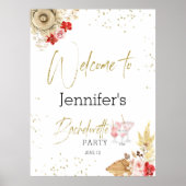 ようこそパーティーサインバチェロレッテボホウォーター色 ポスター (正面)