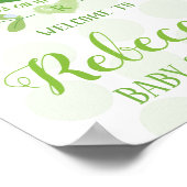 ようこそパーティーシンボルや象徴スイートピーベイビーシャワーボーイ ポスター (角)