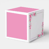 ようこそパーティーピンクフローラゴールデンフレ結婚ーム フェイバーボックス (裏面サイド)