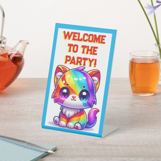 ようこそパーティー 台座サイン (インサイチュ)