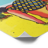 ようこそビーチCartoon追加文字 ポスター (角)