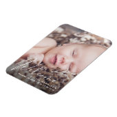 ようこそフォトホワイトスクリプト誕生のお知らせ マグネット (左側)