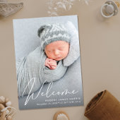 ようこそフォトホワイトスクリプト誕生 案内状