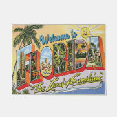 ようこそフロリダヴィンテージスタイル ドアマット (正面)