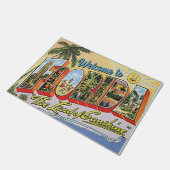 ようこそフロリダヴィンテージスタイル ドアマット (アングル)