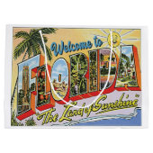 ようこそフロリダヴィンテージスタイル ラージペーパーバッグ (裏面)