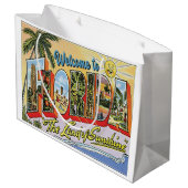 ようこそフロリダヴィンテージスタイル ラージペーパーバッグ (裏面アングル)