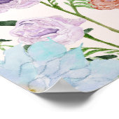 ようこそブライダルシャワーワイルドフラワーウォーター色フローラ ポスター (角)