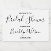 ようこそブライダルシャワー スパークリングワインラベル (シングルラベル)