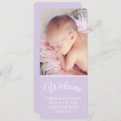 ようこそベビーのお知らせ (正面/裏面)