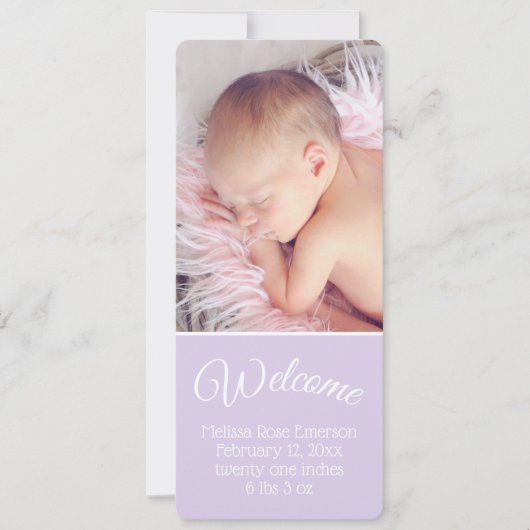 ようこそベビーのお知らせ (正面)