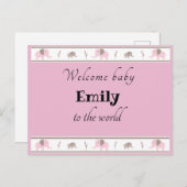 ようこそベビーはがき ポストカード (正面/裏面)